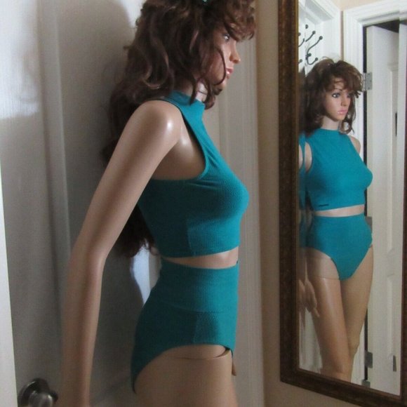 Vintage 2 Piece Bra /Tank Top Le FunSkin Medium - Picture 9 of 13